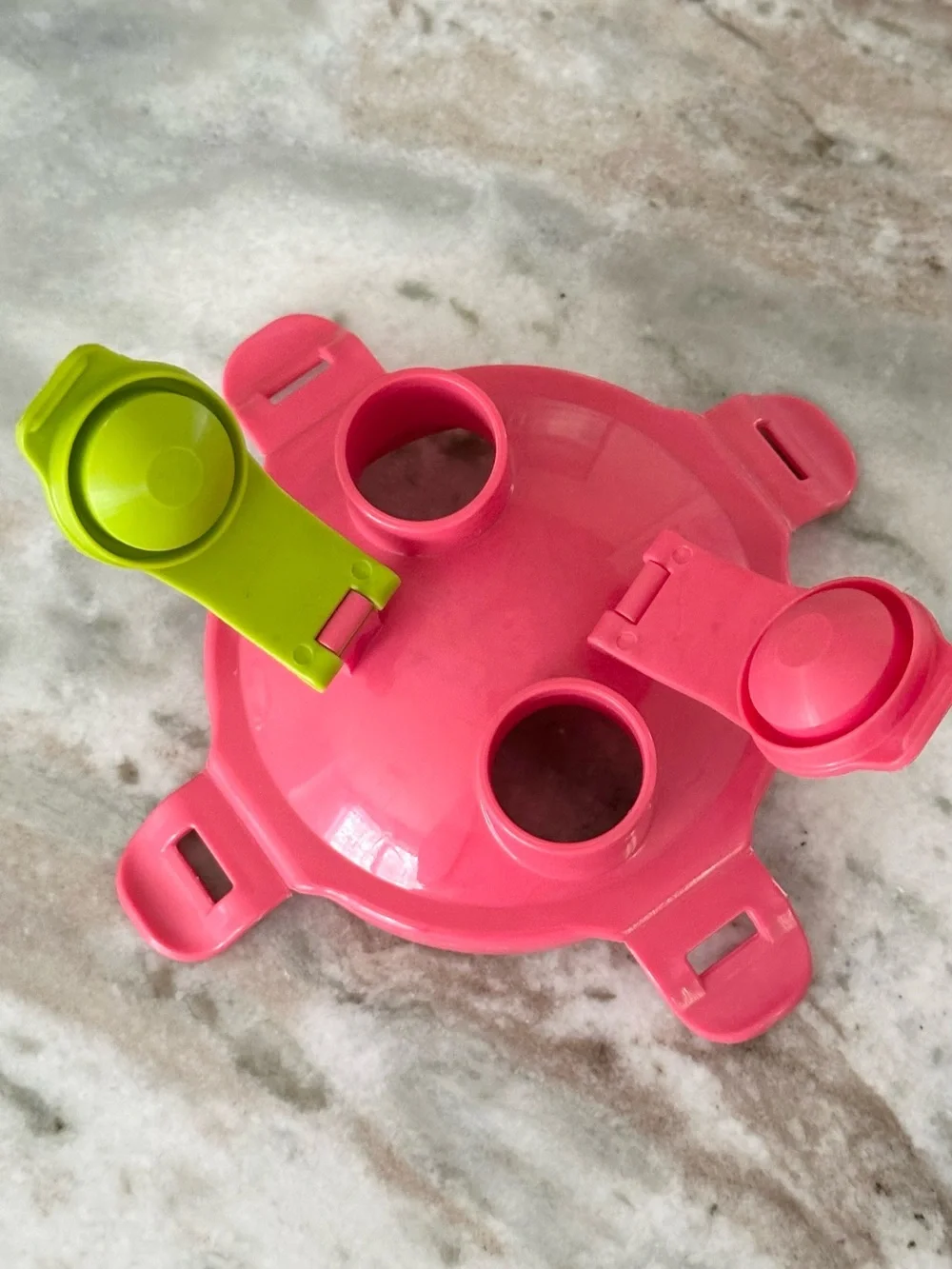 Hydra Cup Dual Shaker Made In USA Pink and Lime Dual Compartment Travel Bottle